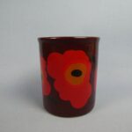 Marimekko Unikko muki lila vanha.