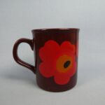 Marimekko Unikko muki lila vanha.