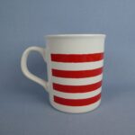 Marimekko Tasaraita muki punainen vintage.