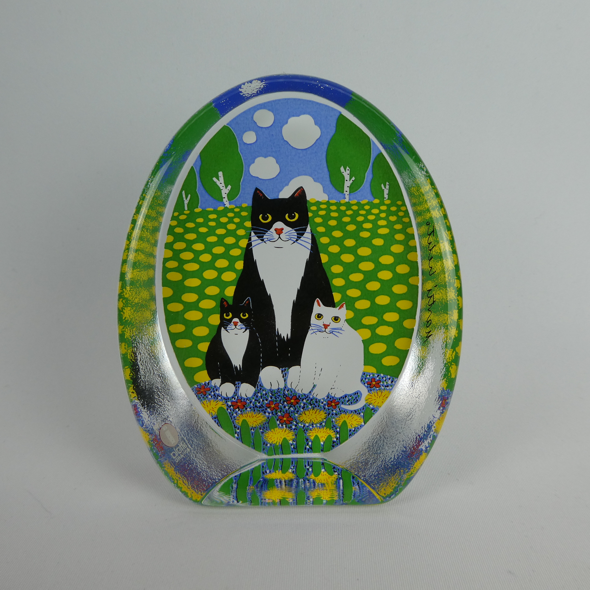 Iittala Perhepotretti lasikortti Martti Lehto.