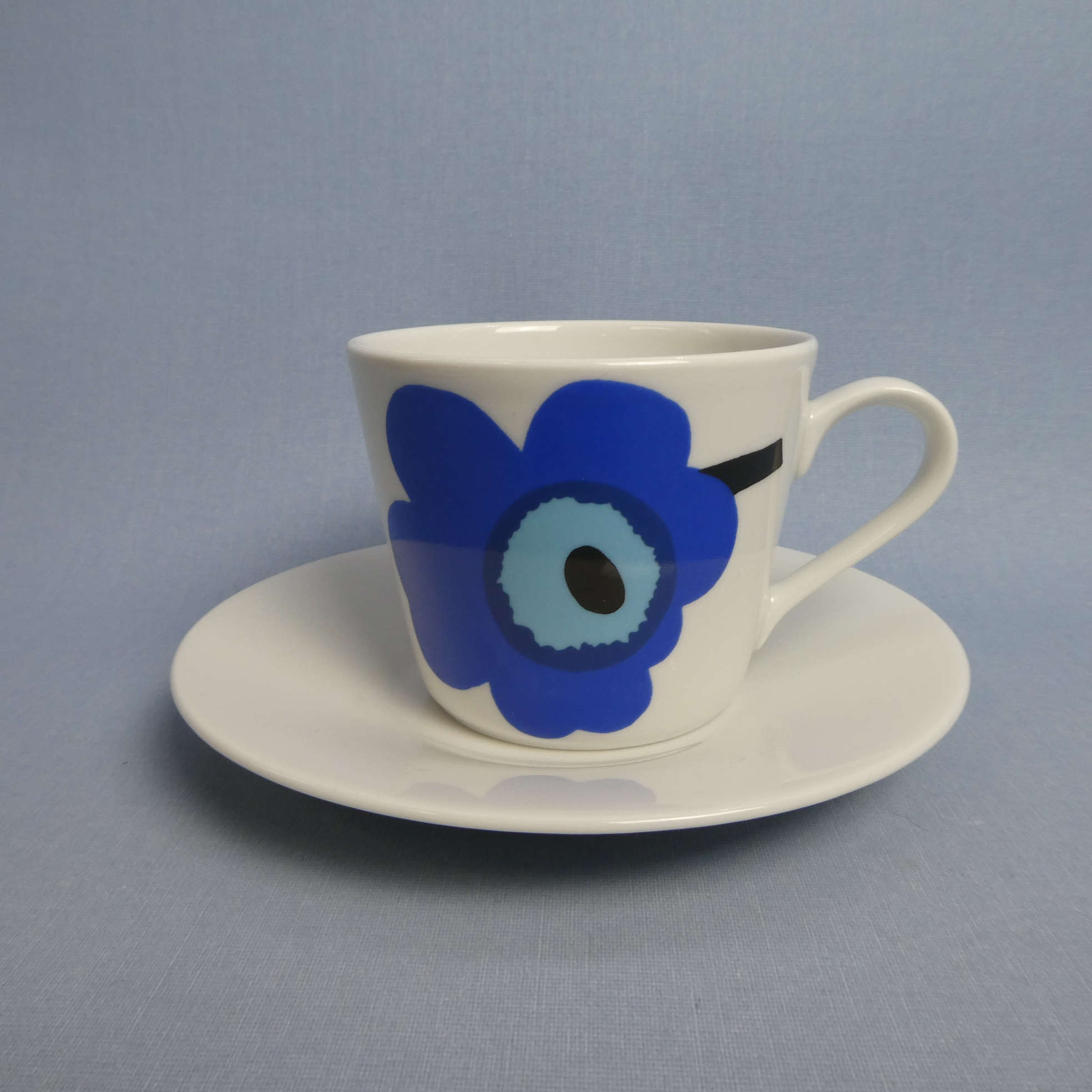 Marimekko Unikko kahvikuppi sininen.