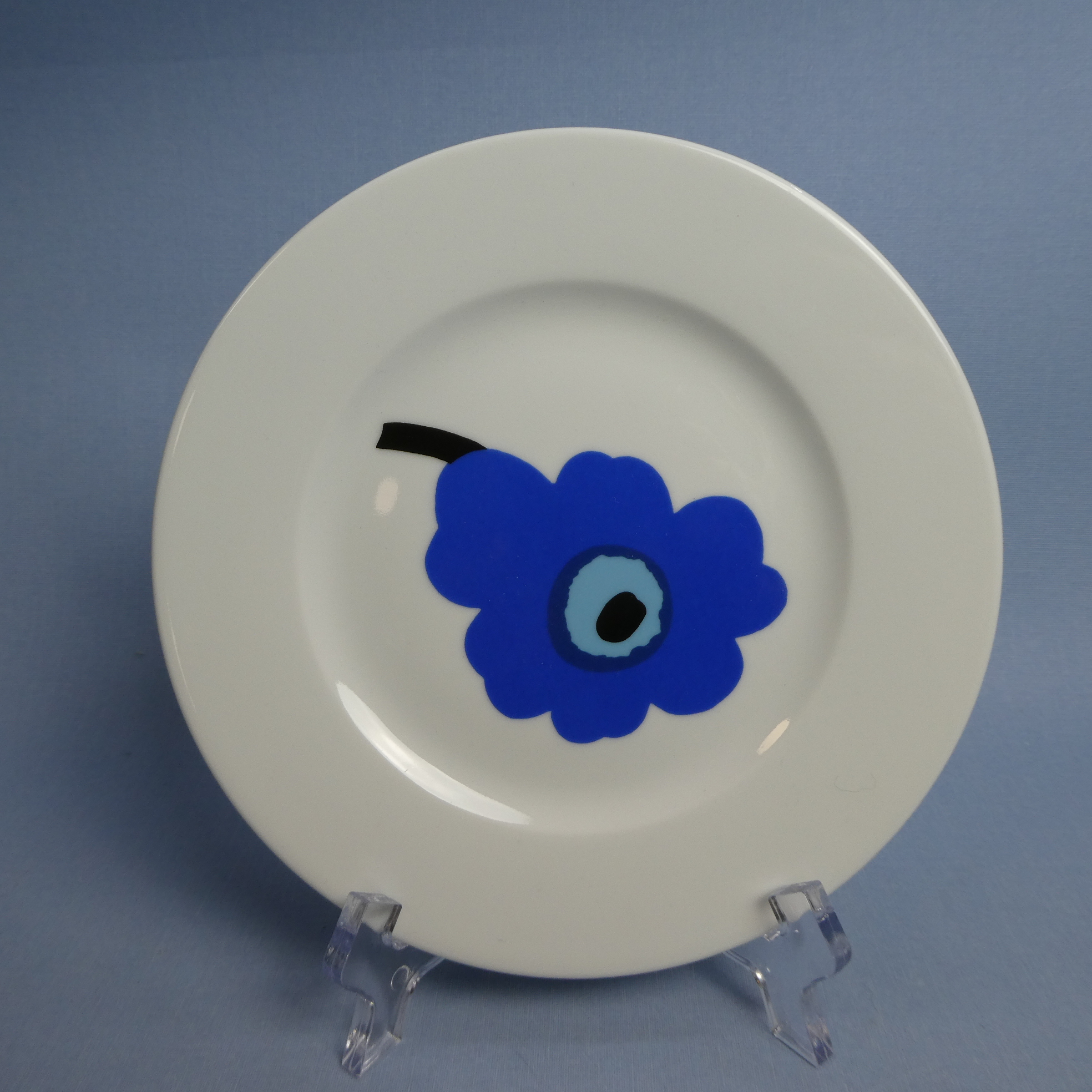 Marimekko Unikko lautanen 18 cm sininen.