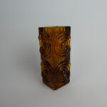 Riihimäen lasi Rengas kääntökynttilänjalka 120 mm amber.
