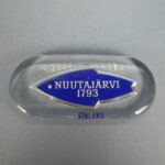Nuutajärven lasi Mainoskyltti / logo.