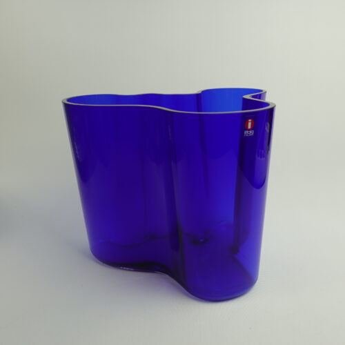 Iittala Aalto maljakko 160 mm sininen.