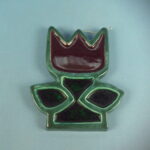 Kupittaan Savi vihertävä seinätaulu 21 x 17,5 cm.