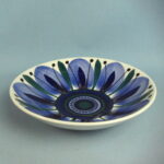 Arabia Kulho käsinmaalattu sinivihreä GOG.