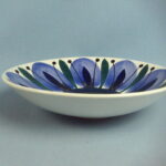 Arabia Kulho käsinmaalattu sinivihreä GOG.