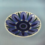 Arabia Kulho käsinmaalattu sinivihreä GOG.