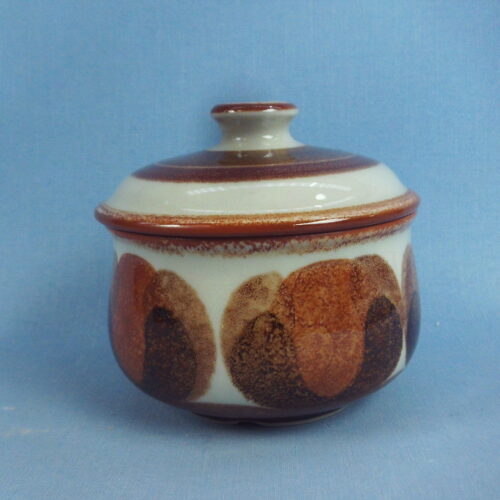 Arabia Sokerikko ruskea koriste käsinmaalattu PW-malli.