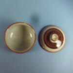 Arabia Sokerikko ruskea koriste käsinmaalattu PW-malli.