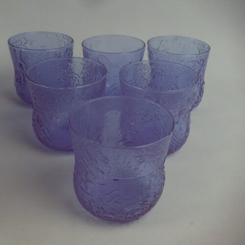 Nuutajärven lasi Fauna juomalasit 18 cl ametisti 6 kpl.