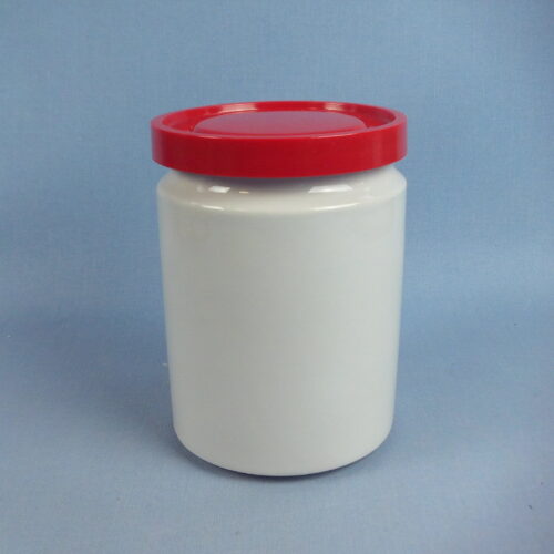 Arabia Kannellinen purkki pyöreä valkoinen FE-malli.