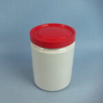 Arabia Kannellinen purkki pyöreä valkoinen FE-malli.