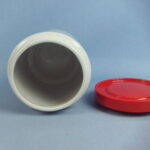 Arabia Kannellinen purkki pyöreä valkoinen FE-malli.