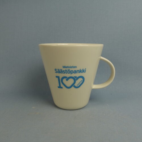 Arabia Mietoisten Säästöpankki 100 v mainosmuki.