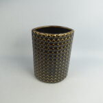 Arabia Harlekiini maljakko 379 ruskea.