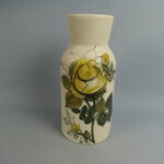 Arabia Kukka maljakko keltainen ruusu HLA.