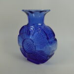 Riihimäen lasi Amuletti 1732 maljakko sininen.