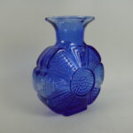 Riihimäen lasi Amuletti 1732 maljakko sininen.