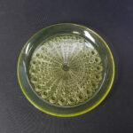 Riihimäki Riikinkukko lautanen 225 mm keltainen.