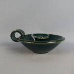 Arabia Kynttilänjalka 12 cm vihreä.