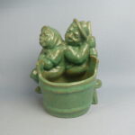 Kupittaa Matti ja Maija figuuri vihreä.