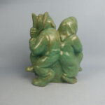 Kupittaa Matti ja Maija figuuri vihreä.