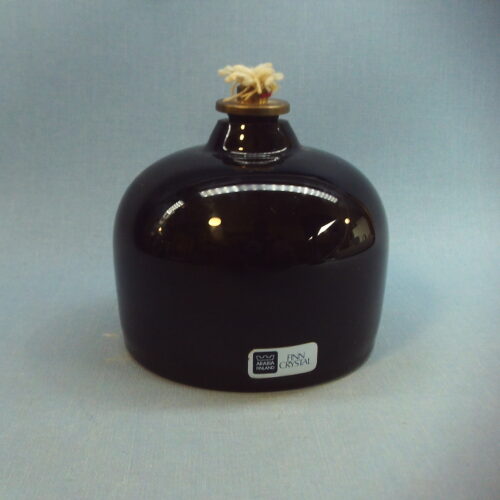 Nuutajärven lasi Alibaba öljylamppu musta.