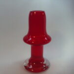 Riihimäen lasi Puisto maljakko 20 cm punainen.