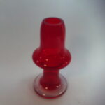 Riihimäen lasi Puisto maljakko 20 cm punainen.