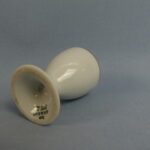 Arabia Munakuppi valkoinen jalallinen kulta raita HB-malli.