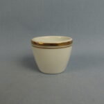 Arabia Munakuppi valkoinen kultaraidat.