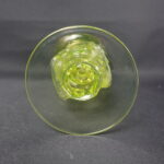 Riihimäen lasi Kasperi kynttilänjalka keltainen.