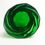 Nuutajärven lasi "Kierre" maljakko vihreä.