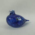 Nuutajärvi Sinisulka taidelasilintu Oiva Toikka.