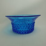 Nuutajärven lasi Näppyläkulho 175 mm turkoosi.