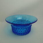 Nuutajärven lasi Näppyläkulho 175 mm turkoosi.