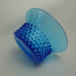 Nuutajärven lasi Näppyläkulho 175 mm turkoosi.