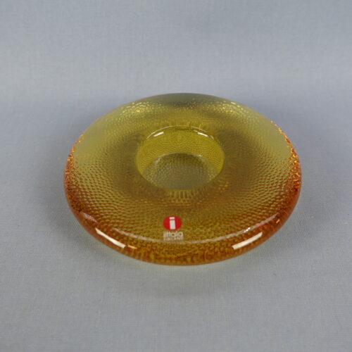 Iittala Nappi kynttilälyhty keltainen.