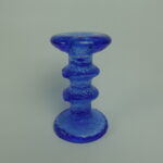 Iittala Festivo kynttilänjalka 2-solmuinen sininen.