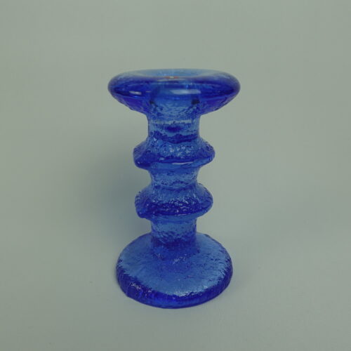 Iittala Festivo kynttilänjalka 2-solmuinen sininen.
