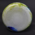 Riihimäen lasi Koralli kulho 200 mm sinivihreä.