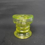 Riihimäen lasi Carmen kääntömaljakko / kynttilänjalka keltainen.