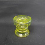 Riihimäen lasi Carmen kääntömaljakko / kynttilänjalka keltainen.