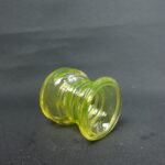 Riihimäen lasi Carmen kääntömaljakko / kynttilänjalka keltainen.