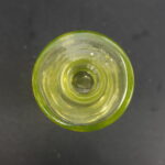 Riihimäen lasi Carmen kääntömaljakko / kynttilänjalka keltainen.