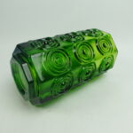 Riihimäen lasi Rengas maljakko 200 mm vihreä.