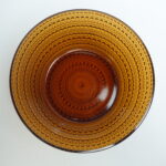 Nuutajärven lasi Kastehelmi tarjoilukulho ruskea.