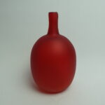 Nuutajärven lasi Mansikkapaikka pullo punainen.